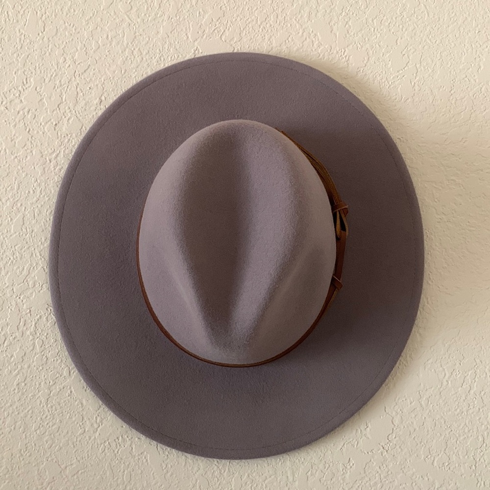 Wyeth Free People Billie Leather Band Wool Hat